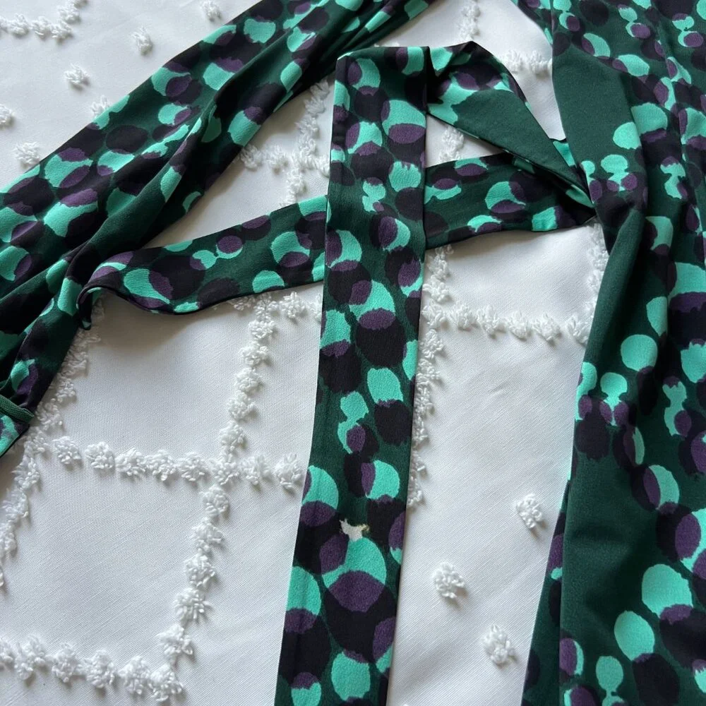 Hale Bob Faux Long-sleeved wrap dress Size Small - Picture 15 of 16